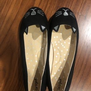 Girls’ Black Cat Flats